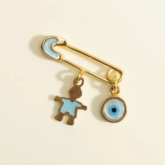 Hrh Gold Plated Little Star Baby Boy Pin