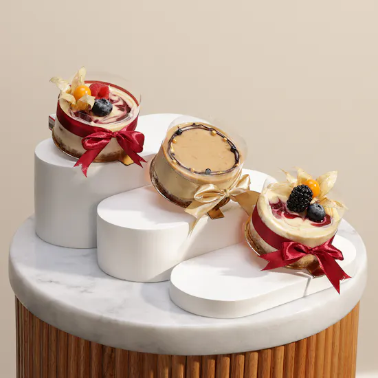 Cheese Cloud Mix Flavors Cheesecake | Chic Flowers Bouquet