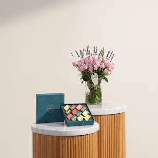 Venchi Murrine Gianduiotto Blue Gift Box | Fresh Flowers 