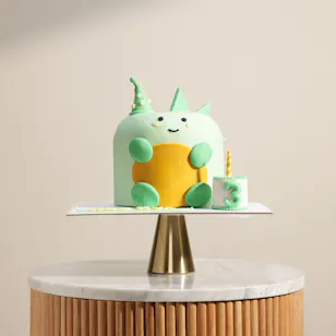 Floward Personalized 3D Baby Dinosaur Birthday Cake Floward Personalized 3D Baby Dinosaur Birthday Cake
