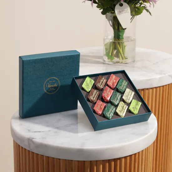 Venchi Murrine Gianduiotto Blue Gift Box | Grand Gesture Flowers