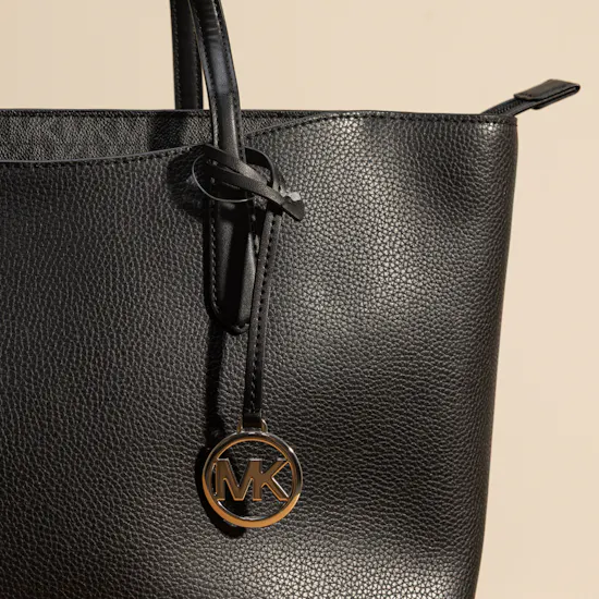 Michael Kors Black Arden Large Pebbled Leather Tote Bag