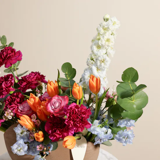 Colorful Flowers Vase
