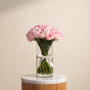 Exquisite Pink Rose Vase