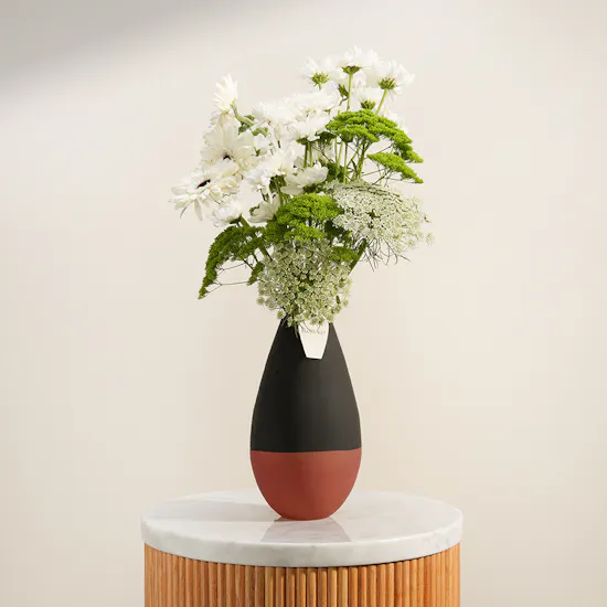Serene White Bloom Vase