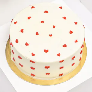 Helen's Bakery Hearts Cake