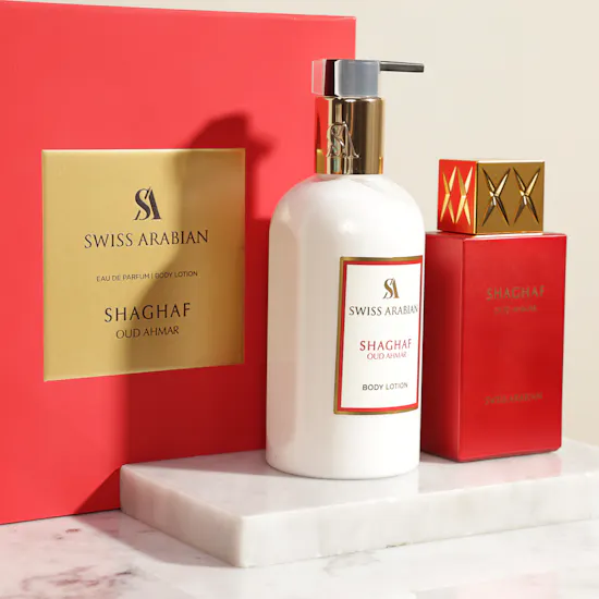 Swiss Arabian Shaghaf Oud Ahmar Unisex Gift Set