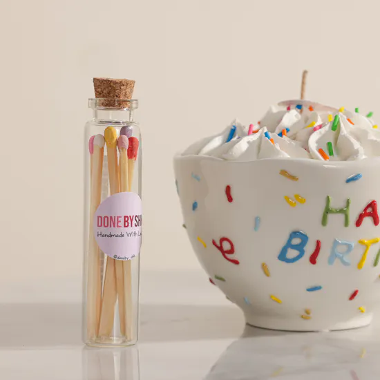 Done By SHK Happy Birthday Mug Cake Candle