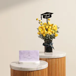 Klar 60 Mins Relax Massage Gift Voucher | Graduation Flower Vase