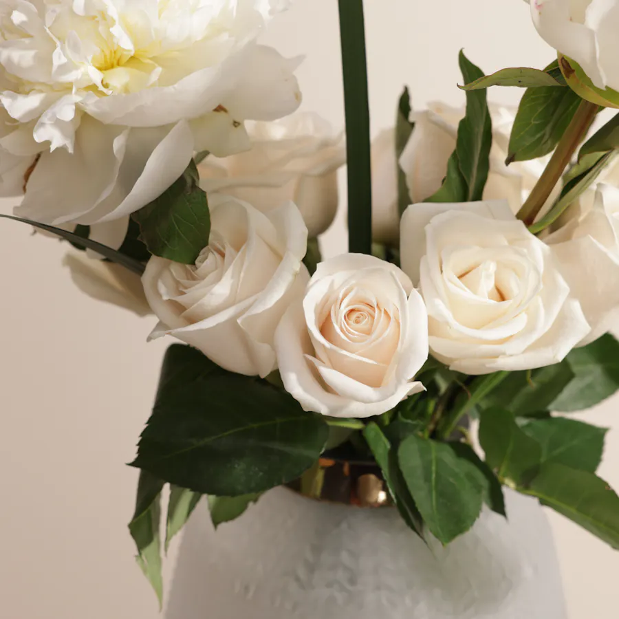 Graceful Peony Flower Vase 3