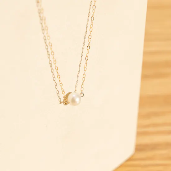 Miss L Pearls Chain Gold Necklace