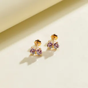 Baby Crown Rose Earrings