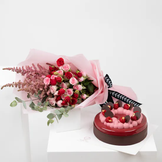 Raspberry & Chocolate Cake By Guillermo | Enchanting Baby Roses