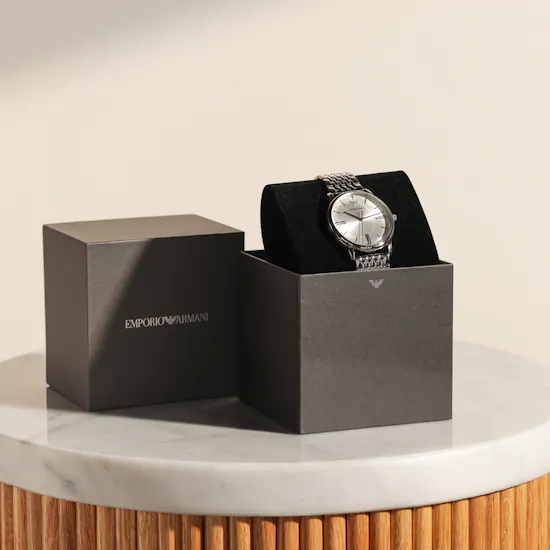 Emporio Armani Men's Silver Stainless Steel Watch