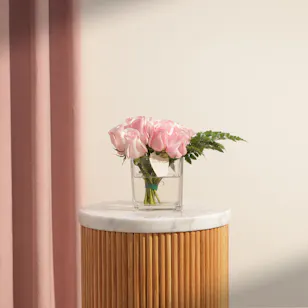 Light Pink Roses Vase
