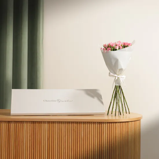 Chocoline New Long Chocolates Box | Elegant Flower Bouquet
