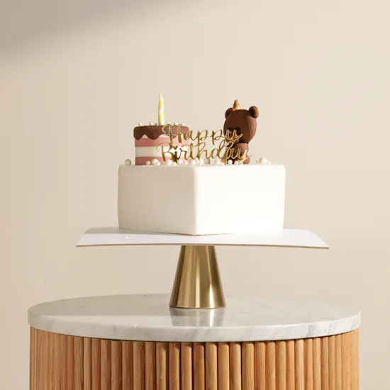 Floward Bear-Themed Customizable Birthday Cake for Kids