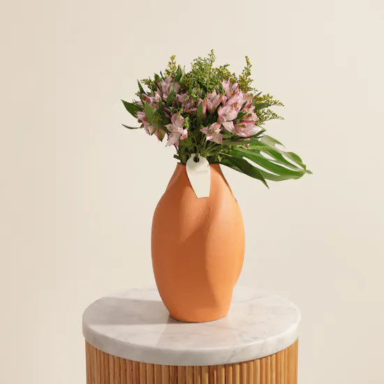 Dreamy Alstroemeria Flower Vase