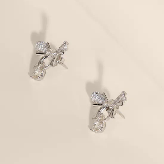 Floward Yellow Reverie Silver Women's Earrings