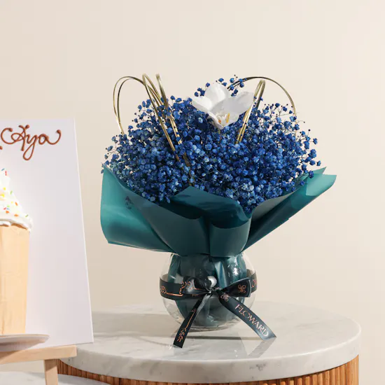 Floward Personalized Giant Cupcake Half Portrait Cake | Happy Moments Flowers