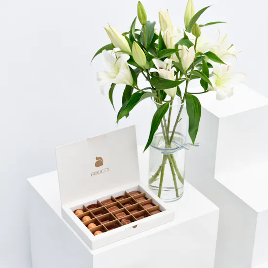 Abucci Chocolates | White Lilies
