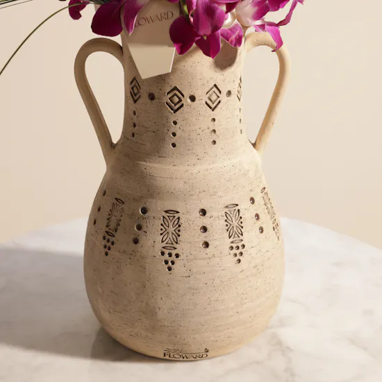 Golden Flower Vase