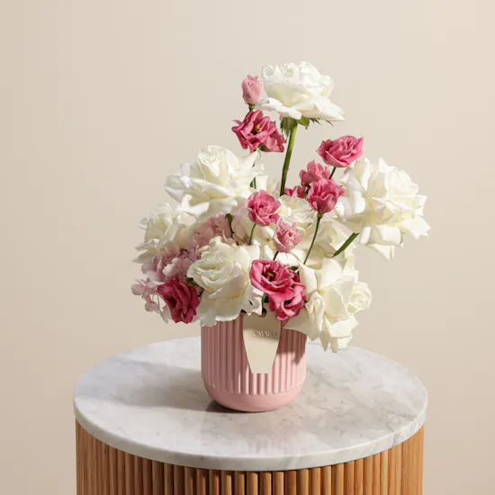 Blush Beauty Flowers Vase