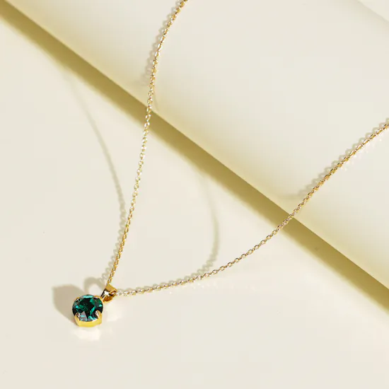 Caroline Svedbom May Green Birthstone Necklace