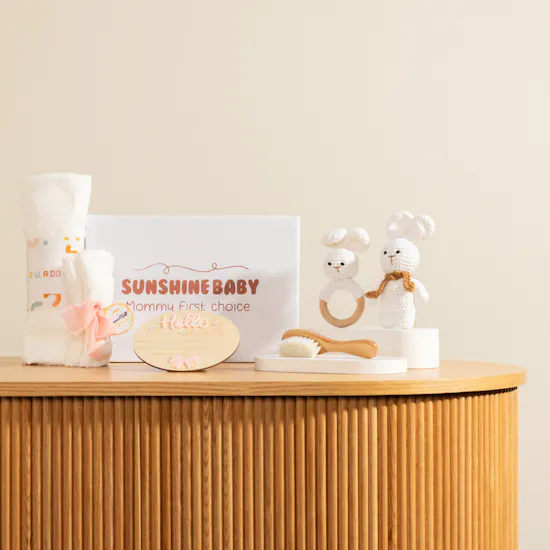 Sunshine Baby Girl Cute White Bunny Set