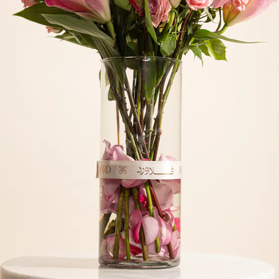 Birthday Pink Blush Flower Vase