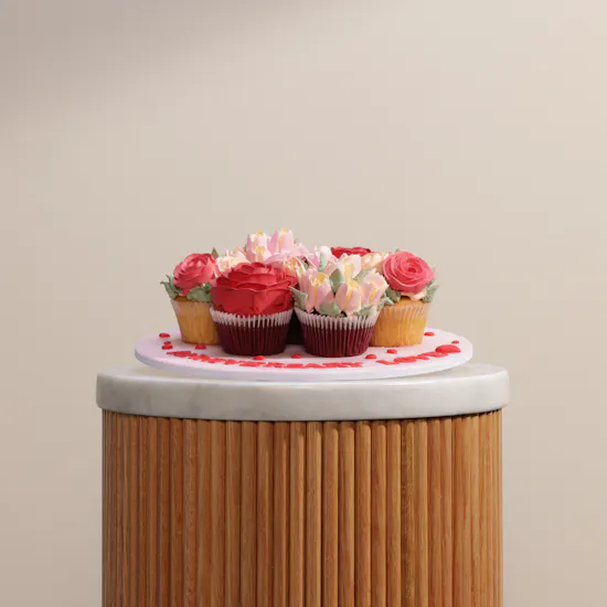 Floward Love Floral Cupcakes Bouquet