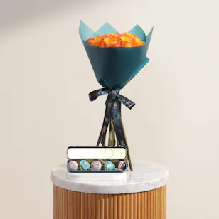 Venchi Murrine Chocolates Penholder Metal Box | Charming Flowers