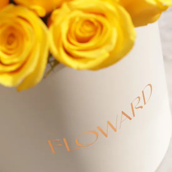 Whispering Yellow Rose Box | 25 Flowers