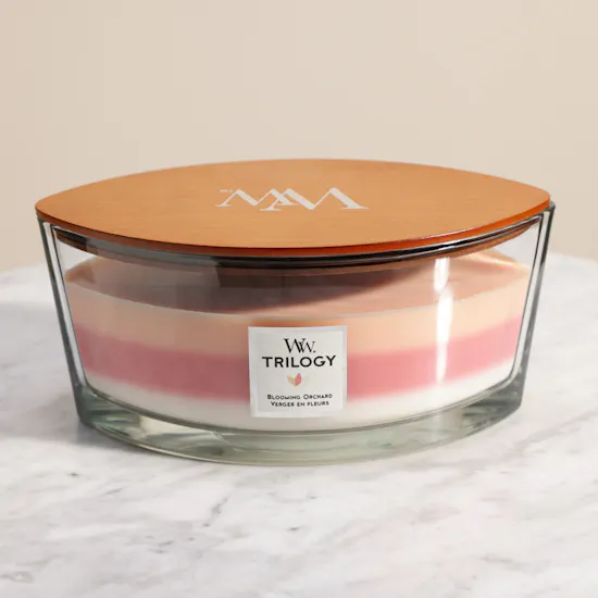 WoodWick Blooming Orchid Ellipse Trilogy Candle | 453 g
