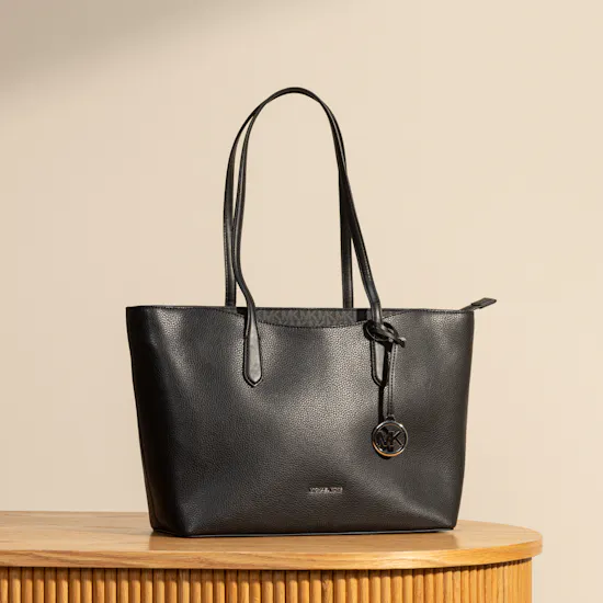 Michael Kors Black Arden Large Pebbled Leather Tote Bag