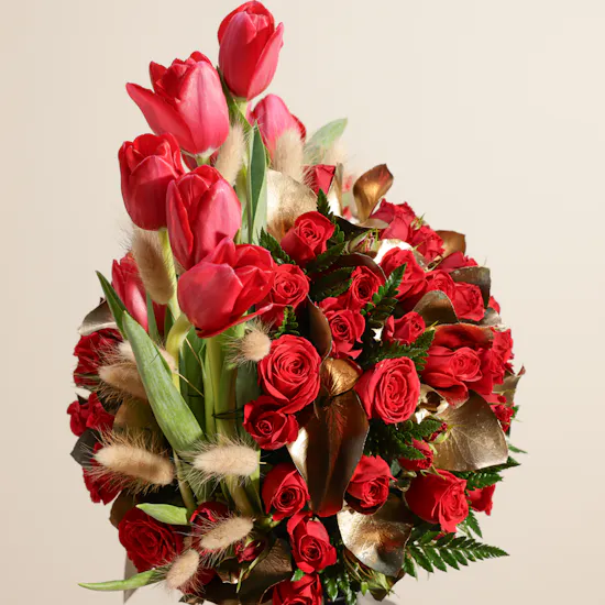 The Red Muse Flower Vase
