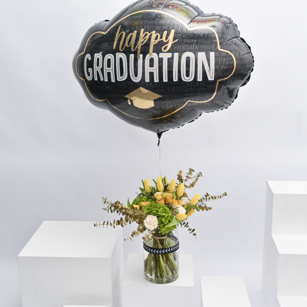 فازة الأزهار | بالون التخرج