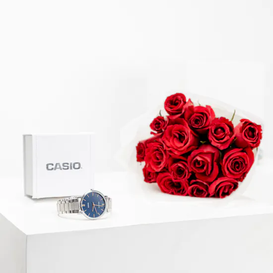 Casio Men's Stainless Steel Watch | Romantic Roses