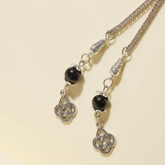 Floward Black Rosary