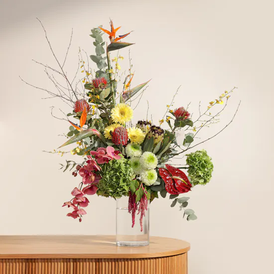 Feathered Glory Flower Vase