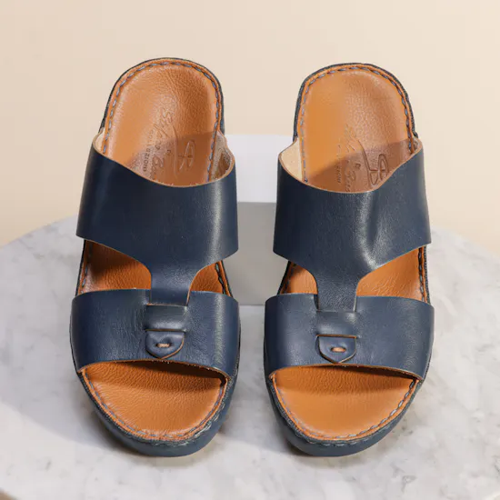 Alshal Stefano Barella Navy Blue Slippers