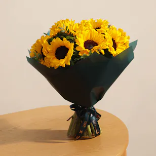 Unique Yellow Sunflower Bouquet 