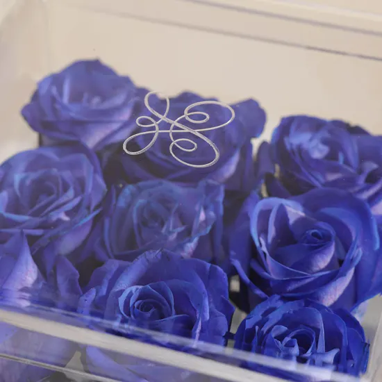 Charming Blue Roses Box