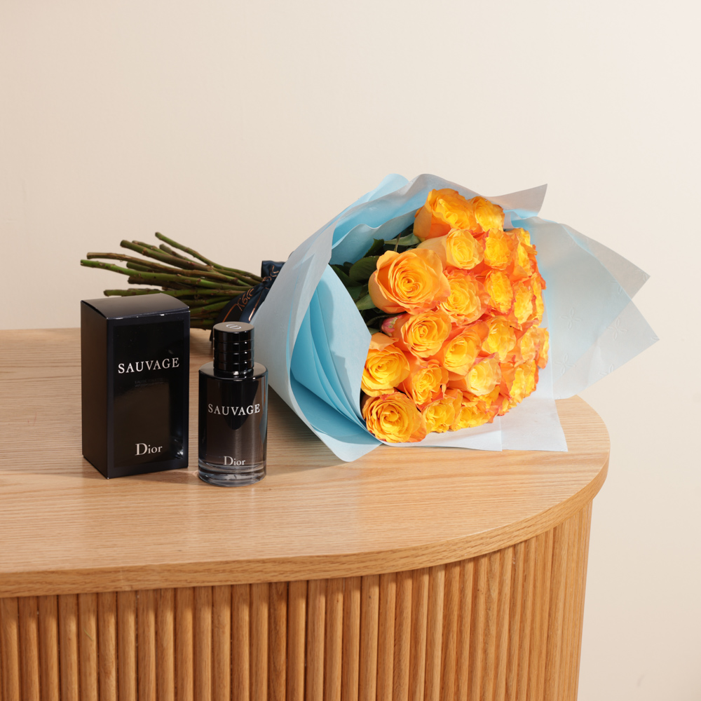 عطر فاخر من ديور | باقة ورد جوري برتقالي