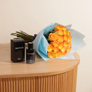 Dior Perfume | Orange Rose Bouquet Dior Perfume | Orange Rose Bouquet