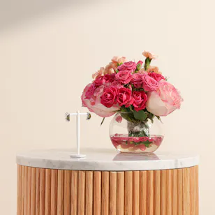 Floward Silver Earrings | Bright Flower Vase