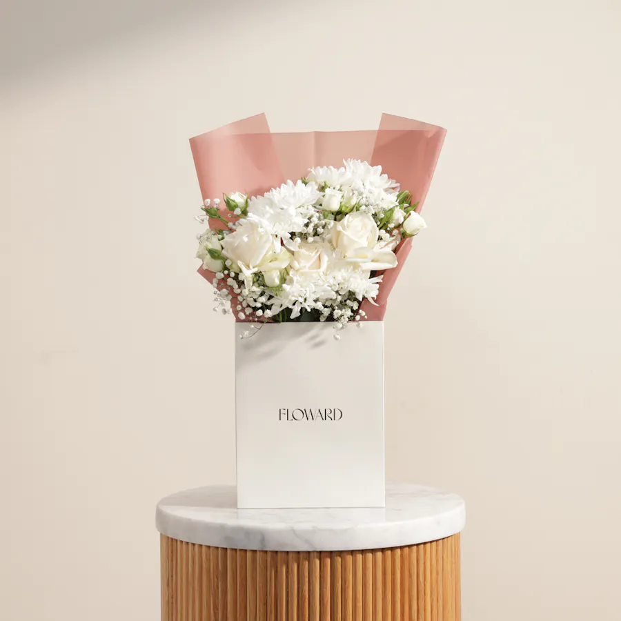Pure White Radiance Bouquet 1