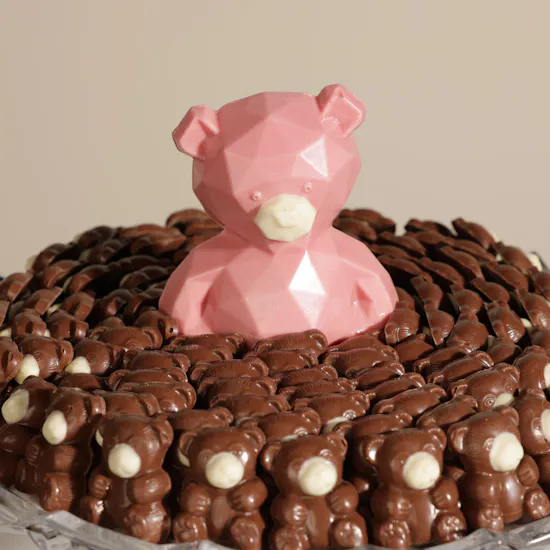 Heritage Baby Girl Teddy Bear Chocolates Tray