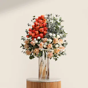 The Sunset Harmony Flowers Vase