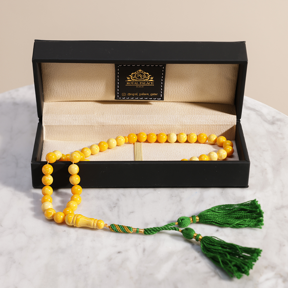Royal Palace Misbaha Green Beads | Amber Smell